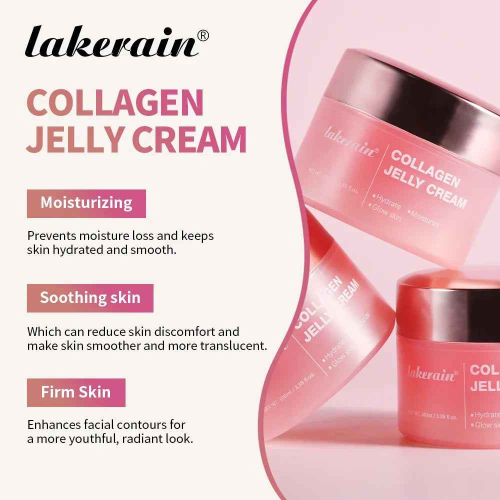 lakerain 24h Glass Skin Collagen Jelly Cream - Firming & Instant Glow