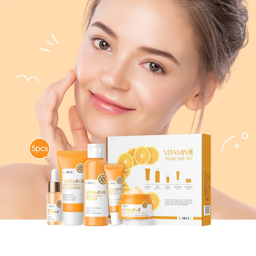 LAIKOU California Vitamin C Clinical Brightening System (5-Piece Luxury Ritual)
